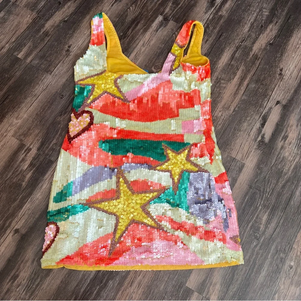 Sequin star and heart dress - Picture 5 of 13